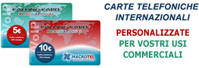 Calling Card internazionali personalizzate per il tuo business
