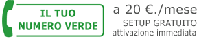Il Tuo Numero verde a soli 20 Euro mese!